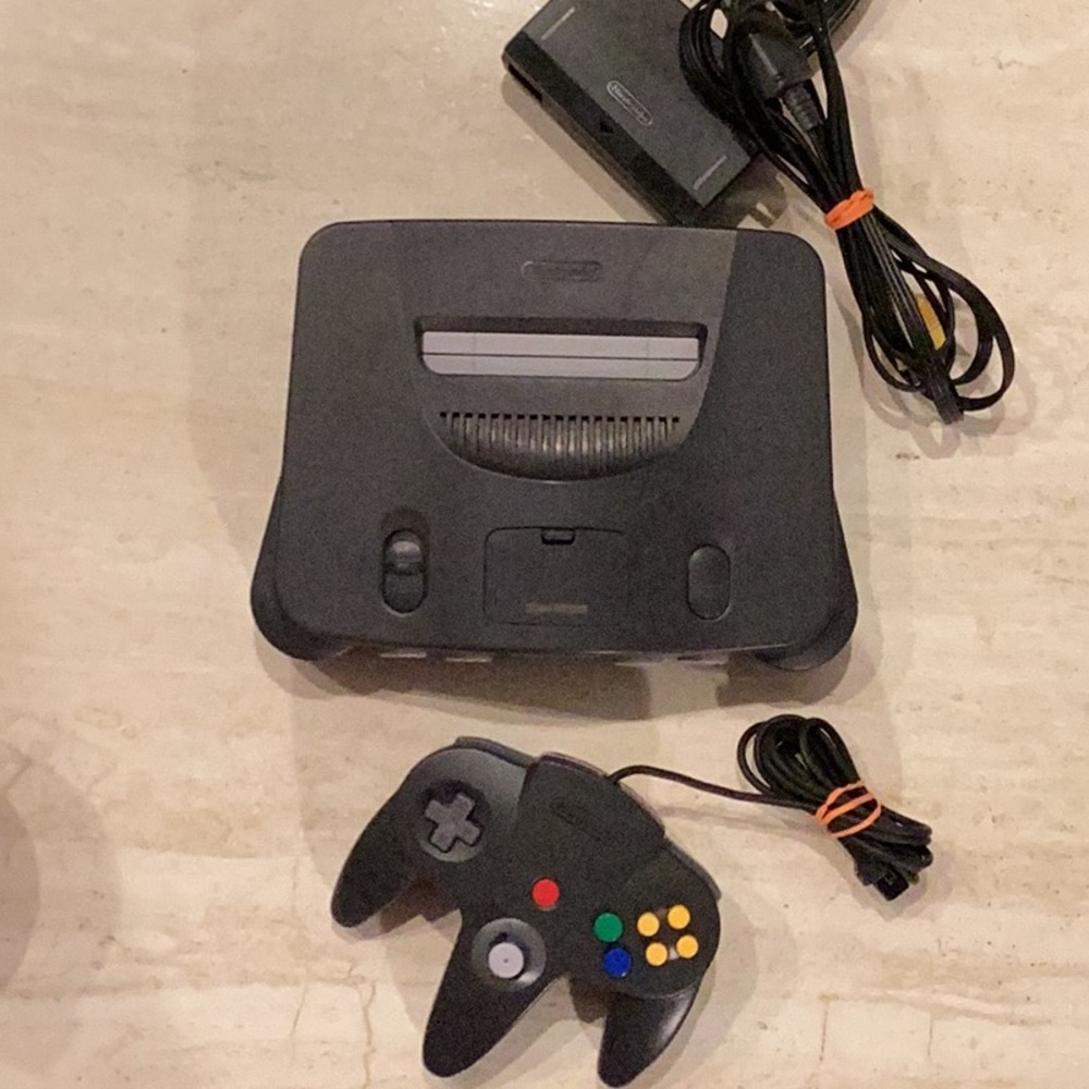 Nintendo 64 Console & N64 Controller Original Black OEM Authentic - Picture 2 of 15